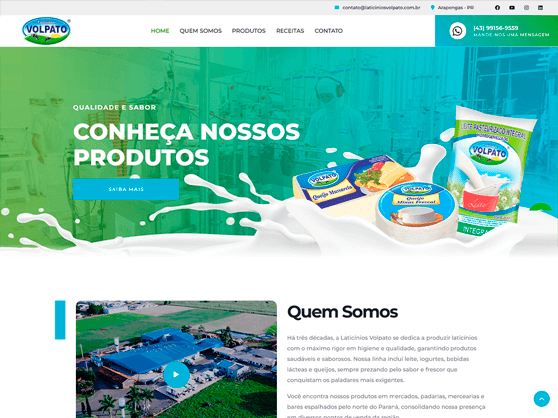 Laticínios Volpato / Leite, queijos e lácteos